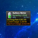 Battery Meter 1.2-Windows 7 minialkalmazás